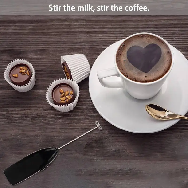 Milk Frother Handheld Battery Operated Drink Mixer Kitchen Supplies Blending Coffee Frappe Latte Matcha Milk