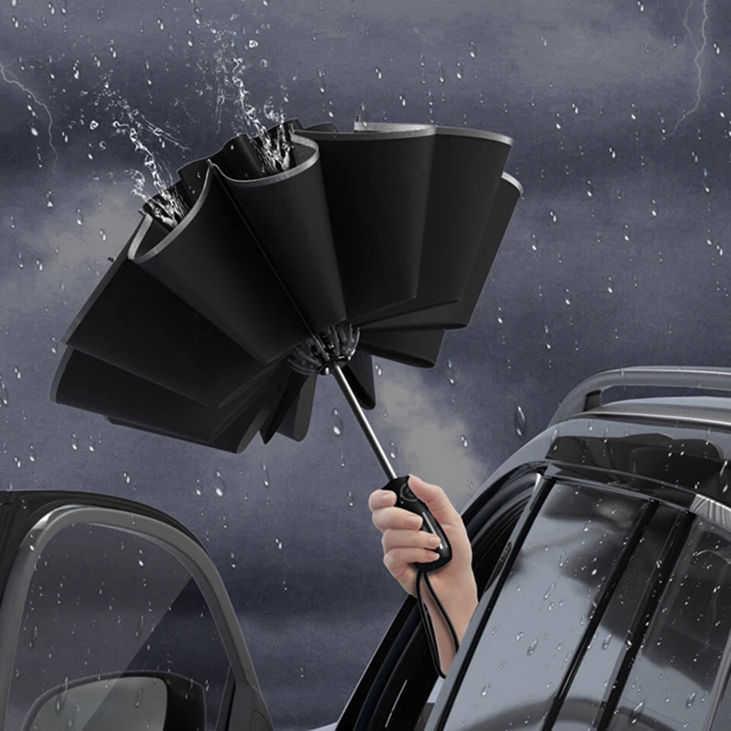 Automatic Folding Umbrella Reinforced Luxury Inverted Parasol Strong Umbrellas Lightweight Parapluie Rain Gear for Xiaomi