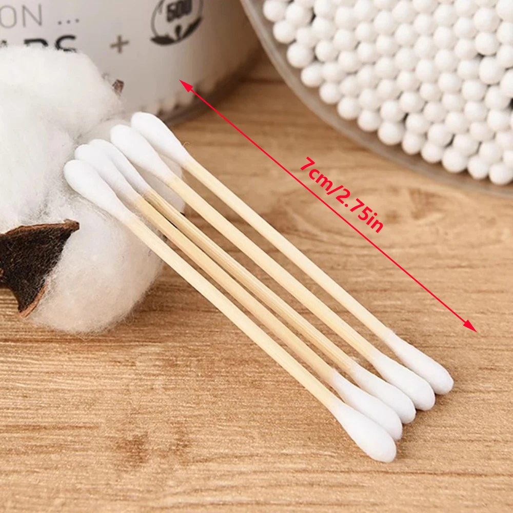 100/500/1000pcs Double Head Cotton Swab Women Makeup Cotton Buds Tip for Wood Sticks Nose Ears Cleaning Health Care Tools cotton swabs wood cotton swabs disposable cotton swabs