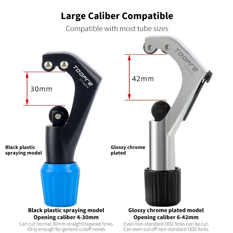 TOOPRE Mountain Bike Front Fork Pipe Cutting and Shortening Tool for Road Bicycle Bowl Group Head Pipe Cutting and Shortening