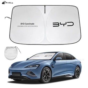 BYD Seal EV 2022 2023 2024 Windshield Sun Shade Reflector Sunshade Titanium Silver Coating Interior Heat Protection Accessory