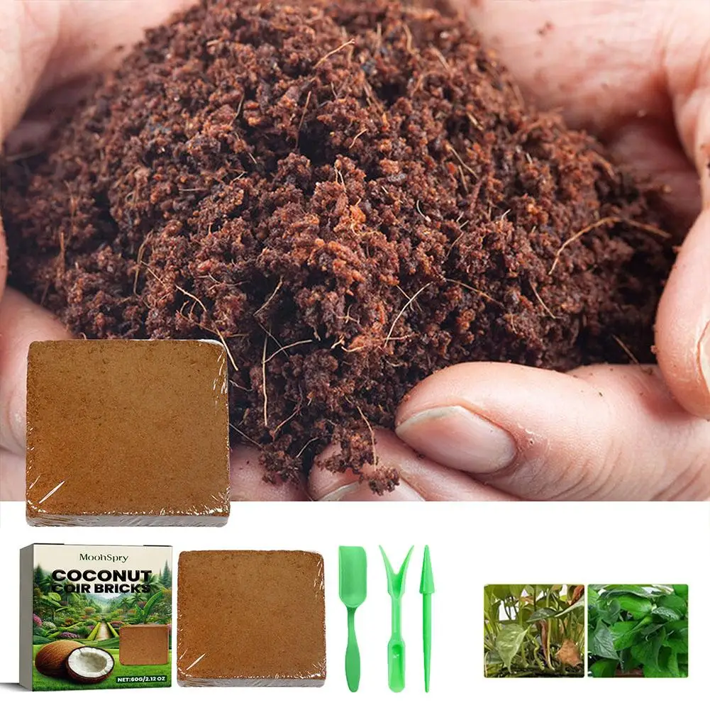 Organic Coconut Fiber Brick for Indoor Outdoor Gardening