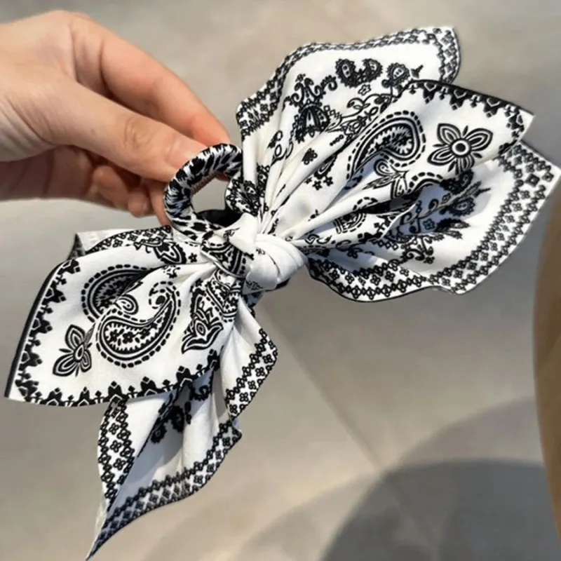 Böhmischer Stil Schleife Haarspange Cashew Paisley Hai Clip Große Haarspangen Boho Urlaub Kopfbedeckung Damen Haarschmuck – Detail 3