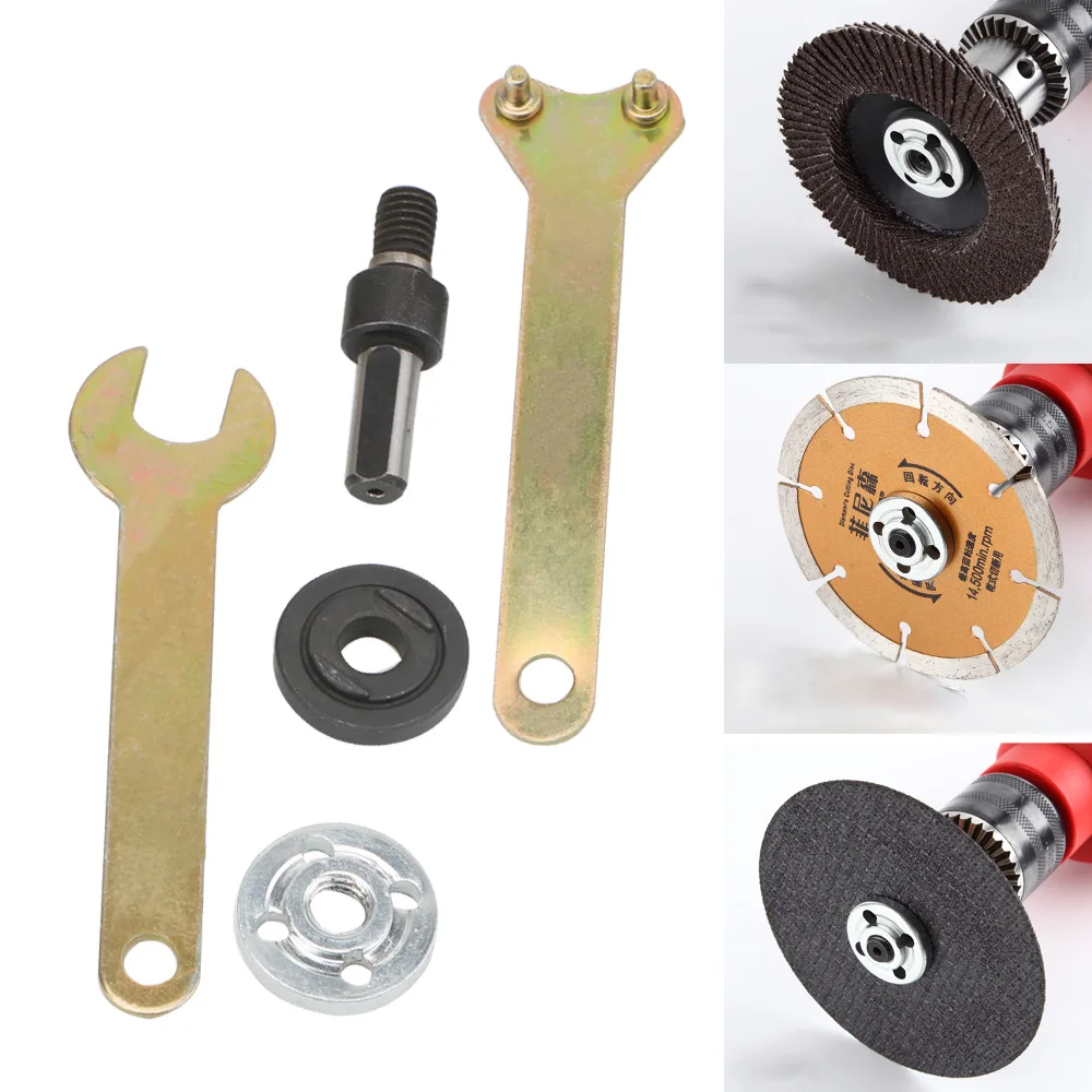 

10mm Electric Drill Conversion Angle Grinder 1 set Metals Handle Holder Adapter for Cutting Disc Polishing Wheel Connecting Rod