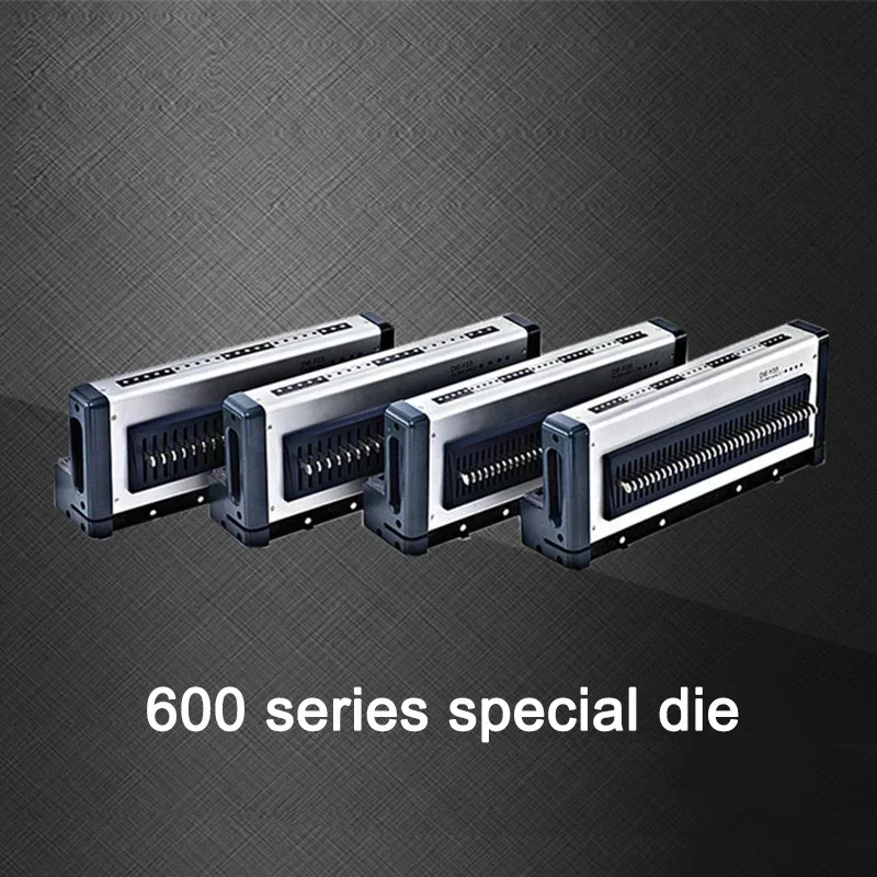 전동식 빗형 제본기 펀칭기 D600/M600 특수 공구, 금형을 변경하면 다양한 구멍 유형을 만들 수 있습니다.