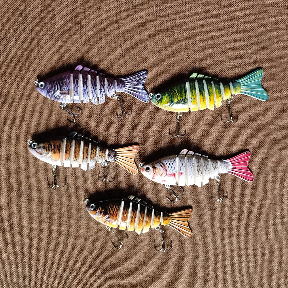 1 Pieces Fishing Lures Multi 6/7 Segments Jointed Hard Bait Wobblers Swimbait Crankbait Swim Bass For Pike Sinking 6