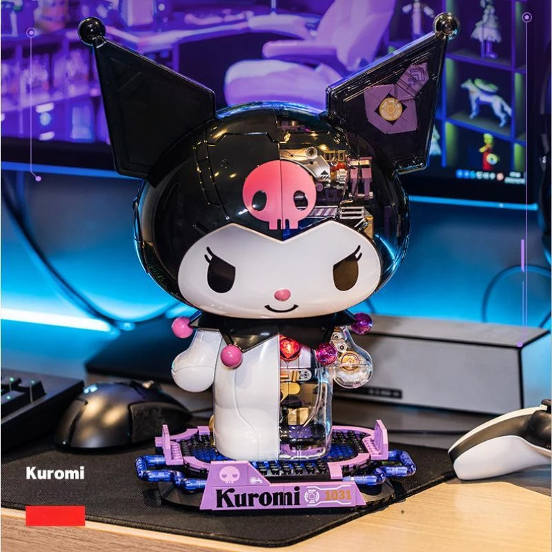 

Anime Sanrio Kukuluomi Semi-Mechanical Assembling Educational Toys Kawayi Kuromi Cute Figure Collection Decorate Cute Gifts