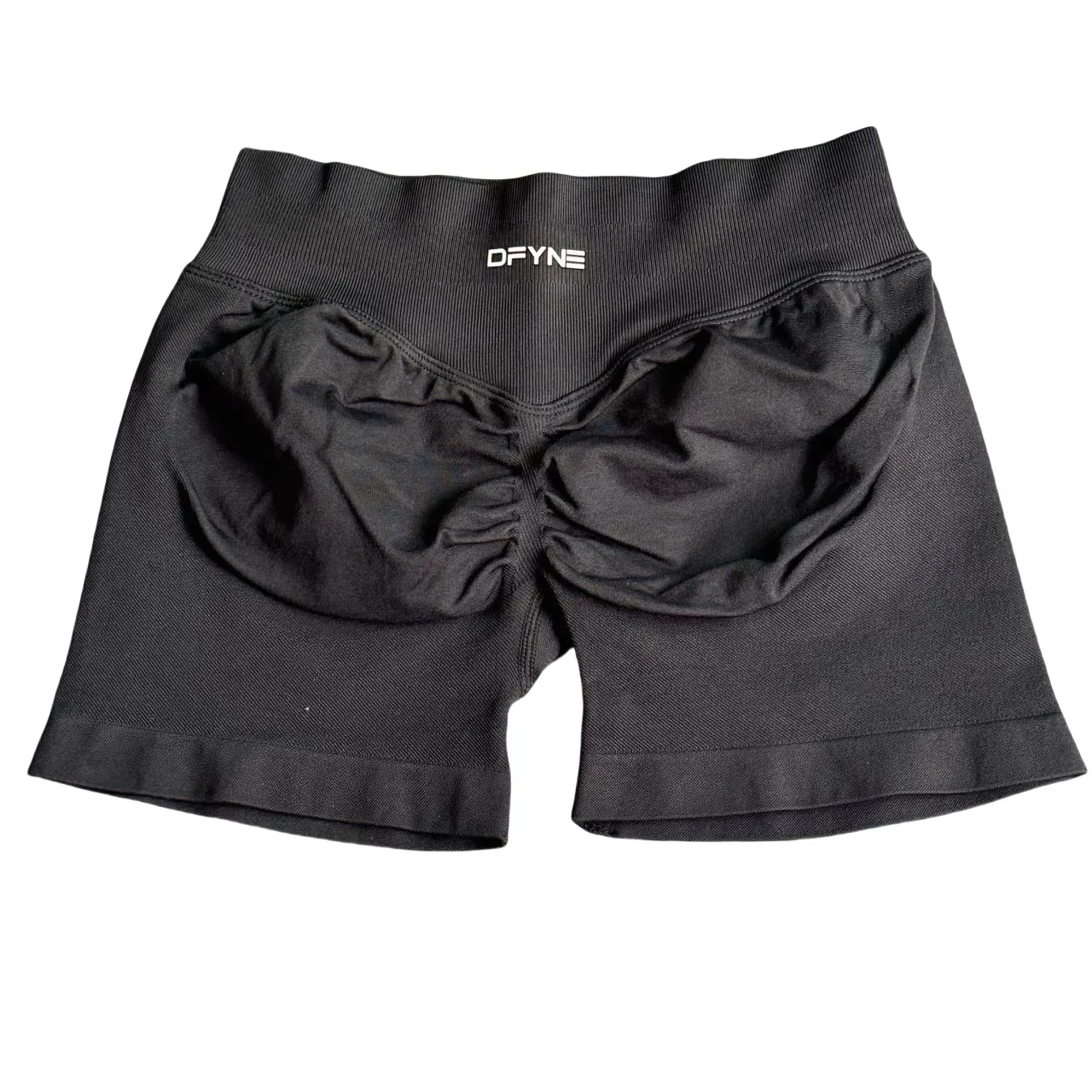 Impact Shorts with Logo 4.5'' Low Waist Seamless Yoga Shorts Scrunch Bum Gym Shorts Workout Biker Short Stretch Fitness Short 3
