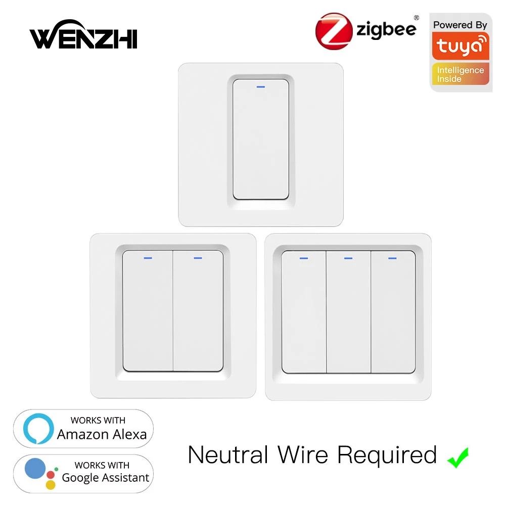 

Кнопочный выключатель zigbee 3,0, настенный светильник, 110/220 в, таймер, дистанционное управление, автоматизация, Tuya/Smart Life, Alexa, Google Home Assistant