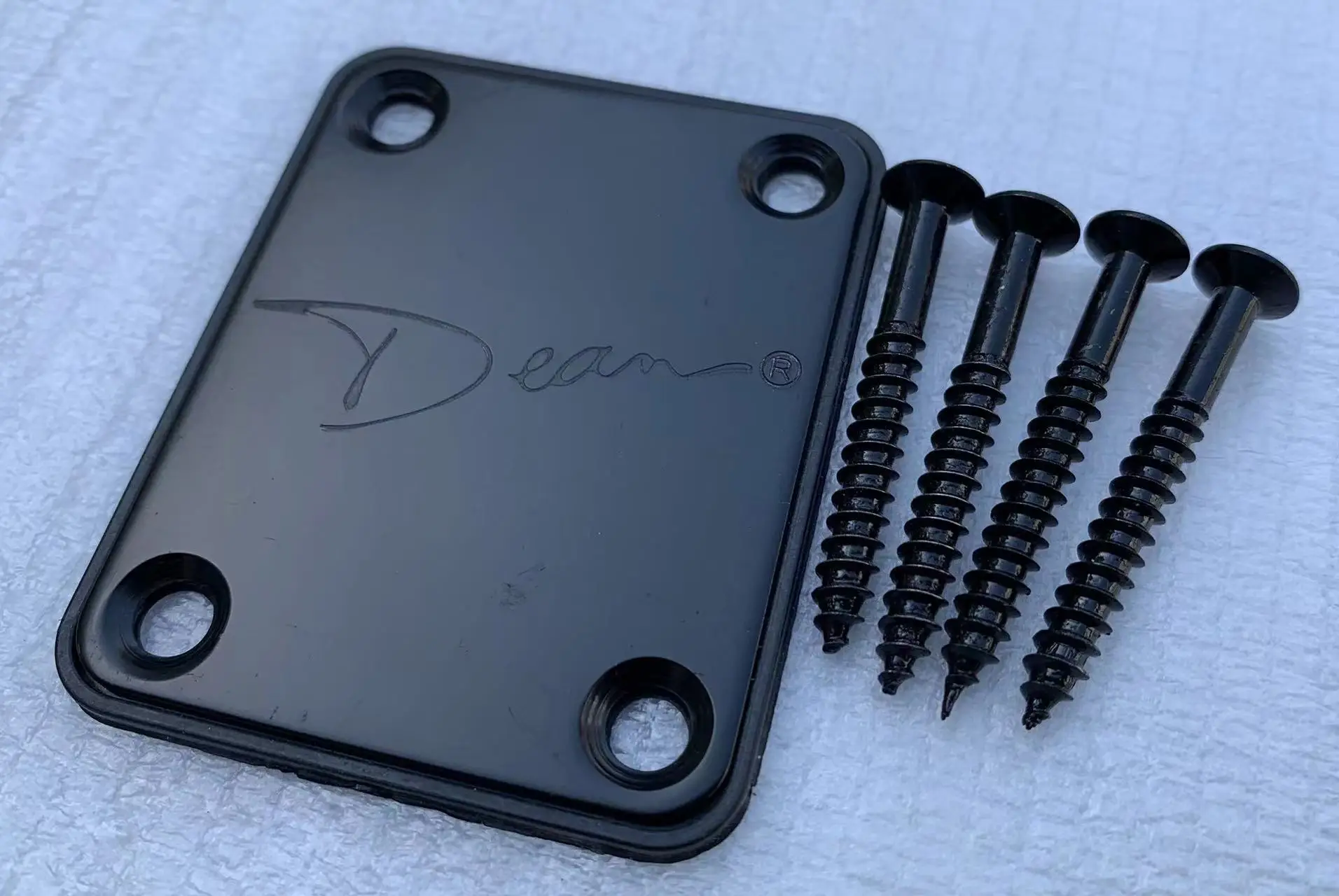 Neck Plate for D Electric Guitar Metal Material 4 Screws Music Accessories