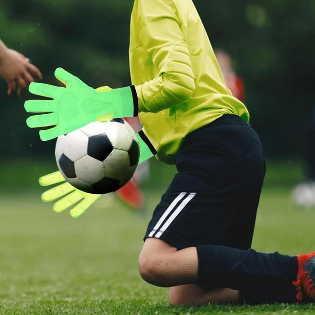 Guantes de fútbol profesionales de látex para niños y adultos, guantes de  portero de balón de fútbol, guantes de protección gruesos para niños y  adultos - AliExpress