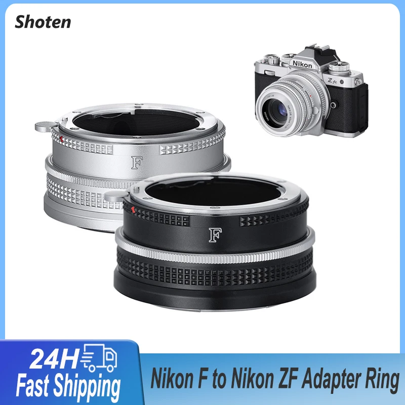 Shoten Per Adattatore Per Obiettivo Nikon F Per Montaggio Su Obiettivo A Nikon Zf Anello Adattatore Di Messa A Fuoco Manuale Per Fotocamere Zf Z5 Z6 Z