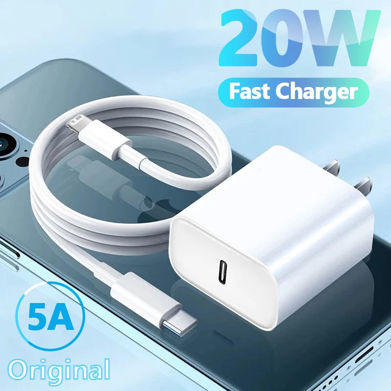 Original USB C Phone Charger For iPhone 14 12 11 13 Por Max Mini XS 7 8 Plus Fast Charging For Apple Quick Charger Type C Cable