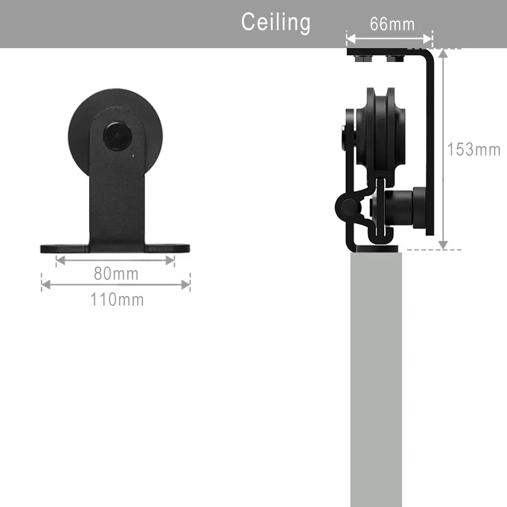 Guida Scorrevole Per Doppia Porta Bypass - Kit Fai Da Te 5FT - Foto 5