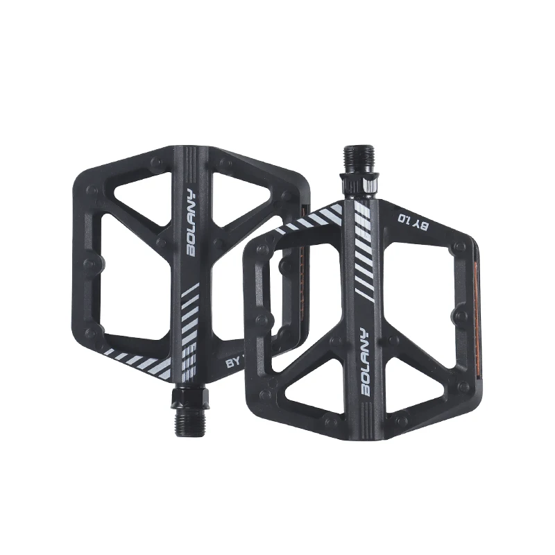 1 Paio Pedali Per Bici In Nylon Con 3 Cuscinetti Sigillati, Antiscivolo Con 24 Punte, Riflettori Su Entrambi I Lati, Attacco 9/16” Universale Per MTB, Corsa E City Bike