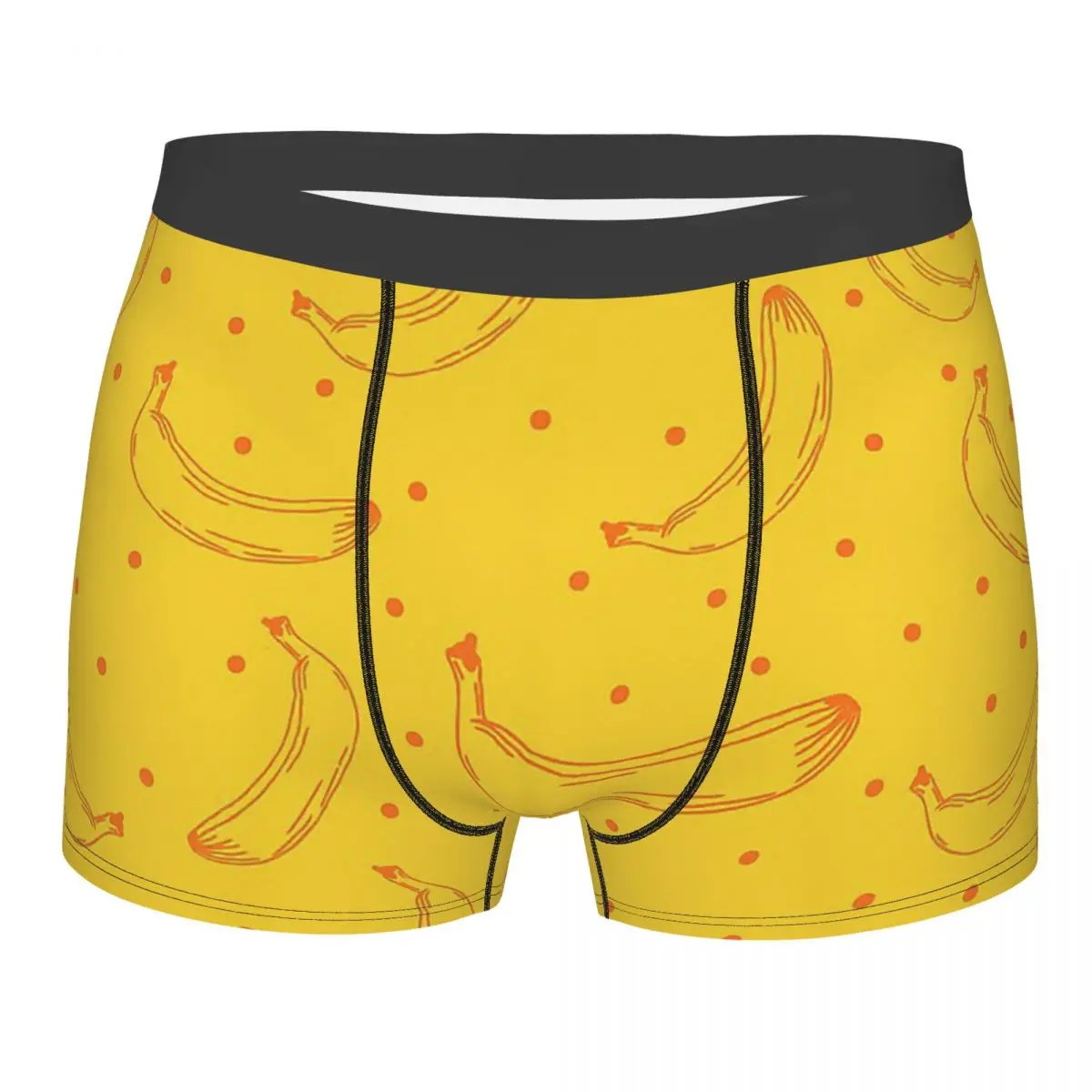 

Yellow Banana Pattern Seamless Underpants Breathbale Panties Male Underwear Ventilate Shorts Boxer Briefs