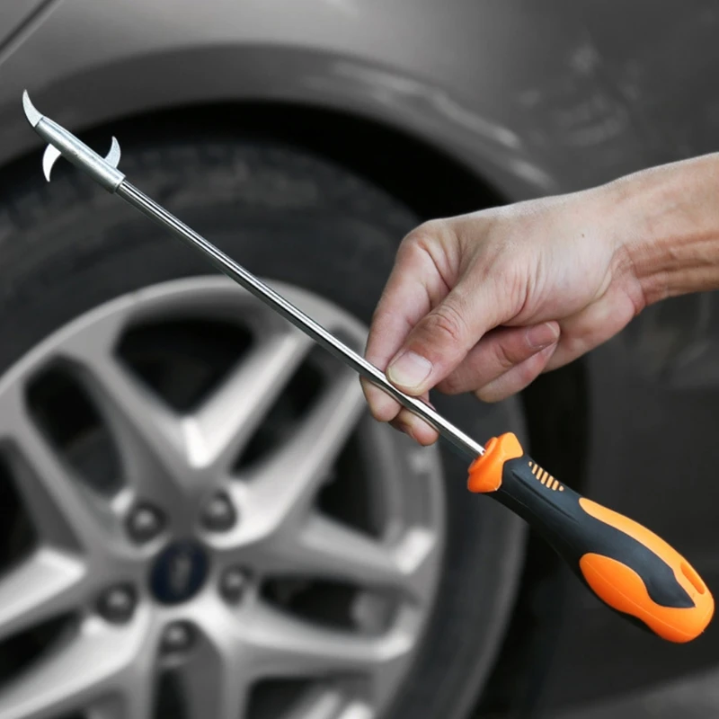 

New Universal Car Wheel Tire Slot Stones Cleaner Tool Long Reach Tire Cleaning Hook Solt Stone Remover Garage Tools