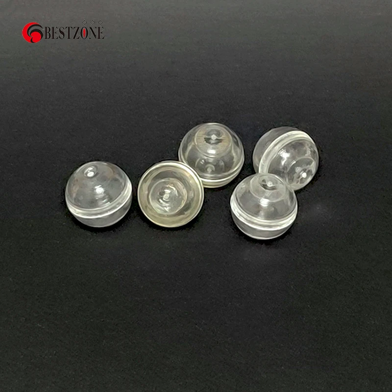50Pcs/lot 10.7MM Very Small Mini Tiny 0.42Inch Mini Clear TRANS Red Blue Plastic Capsule Toys Round Ball Eggshell Container 3