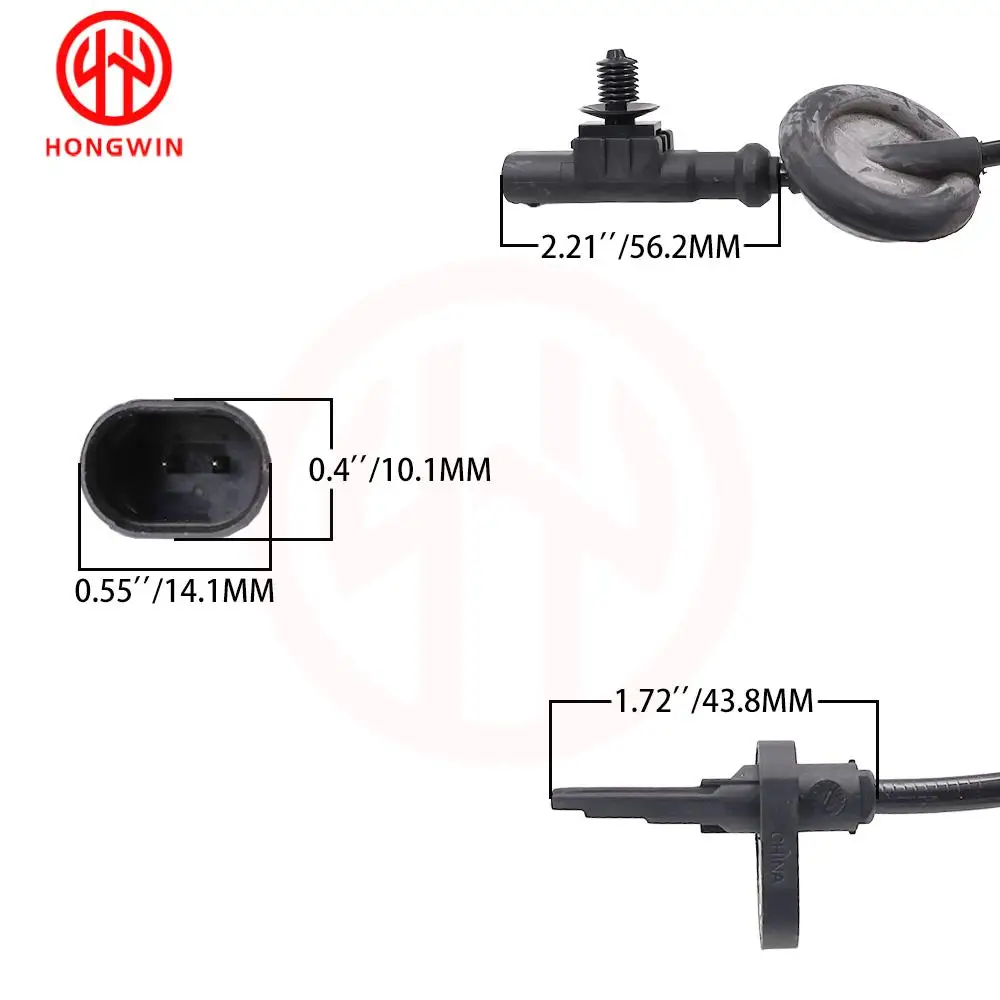 10100431 10100432 10100433 Front Rear Left Right ABS Sensor For MG/MG3 GENUIEN