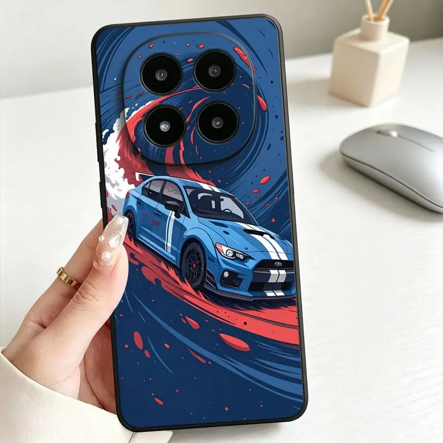 Blue Rally Car Design Phone Cover Case