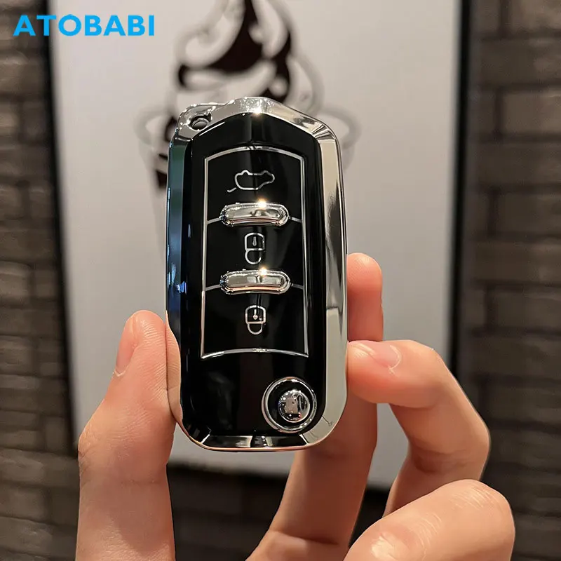 Tpu Car Key Cover Pieghevole Telecomando Fobs Shell Custodia Borsa Portachiavi Accessori Auto Per Gac Trumpchi Gs3 Gs5 Gs6 Ga3S