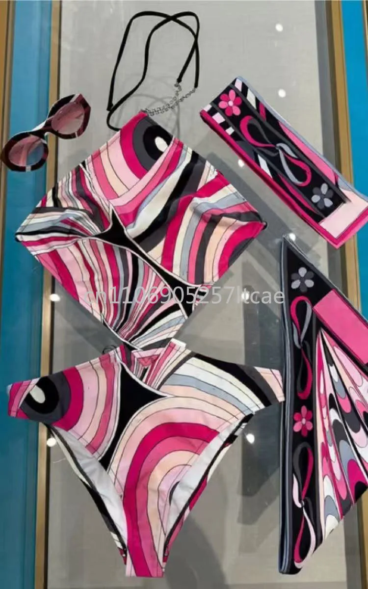 ribbon scarf swimsui