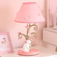Cute Children's Room Princess Room Table Lamps Rabbit Light LED Creative Romantic Warm Girl Bedroom Bedside Reading Table Lights 1