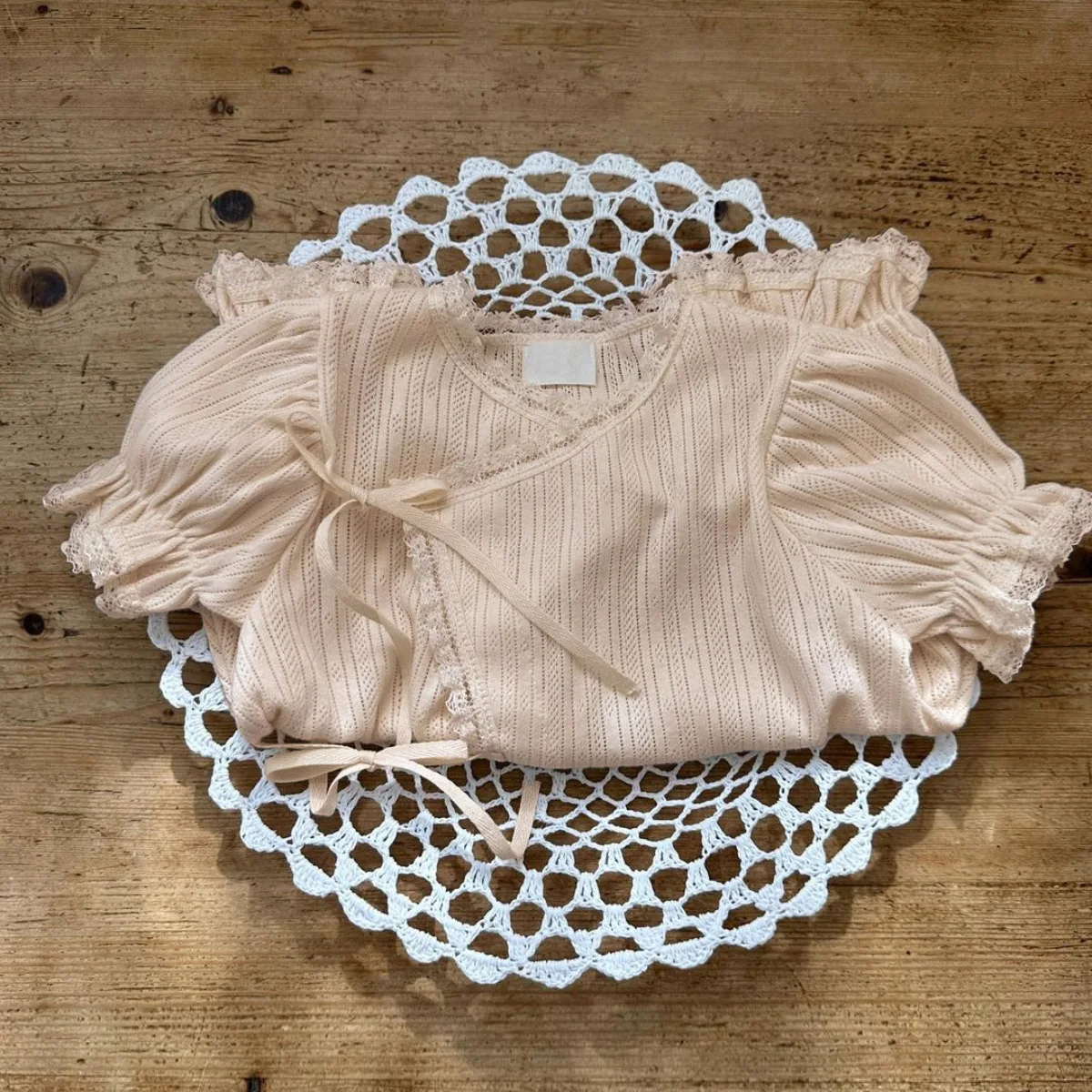 2025 Summer New Baby Short Sleeve Romper Solid Boy Girl Newborn Hollow Out Thin Jumpsuit Infant Toddler Cotton Clothes 0-24M 6