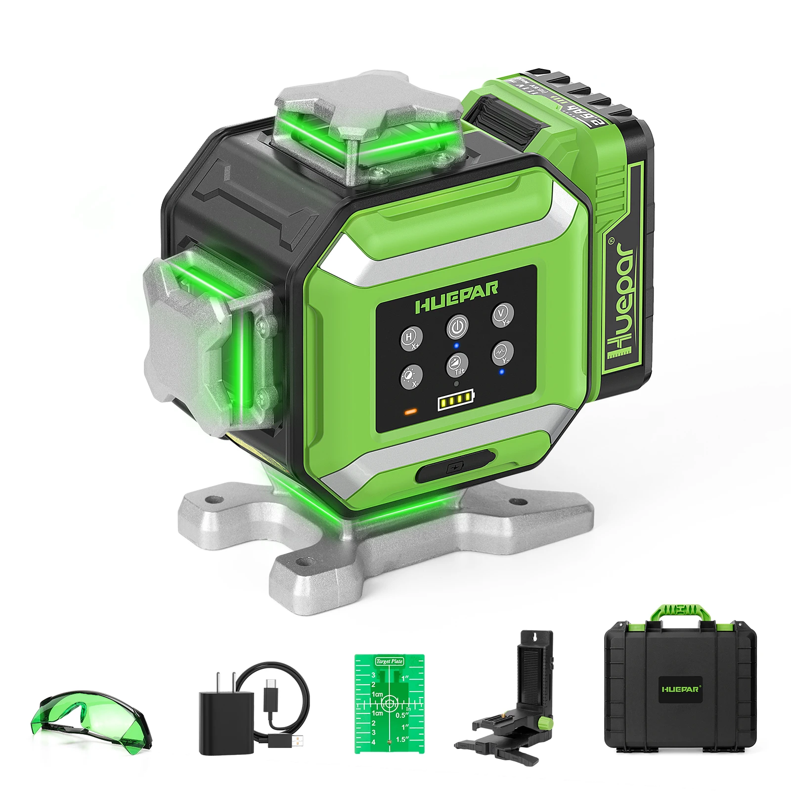 DP04CG-BT 16 Green Lines 4D Self-leveling bluetooth Control Laser Level with Lig