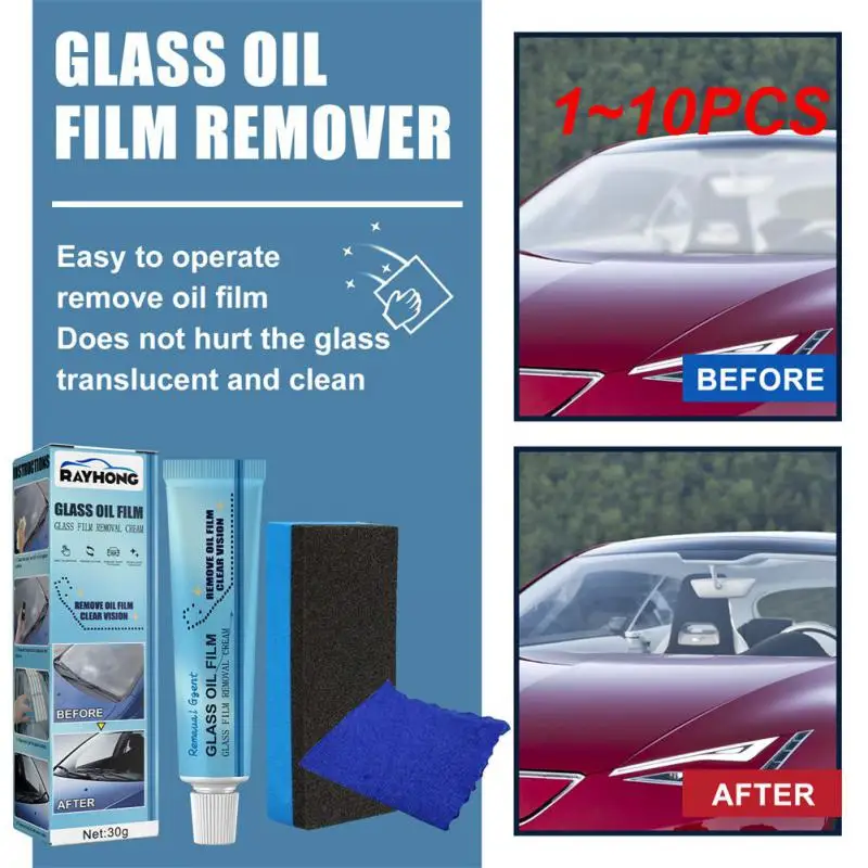 

1~10PCS Rayhong GM Glass Polishing Degreaser Cleaner Oil Film Cleaning Polishing Paste For Bathroom Window Glass Windshield Car