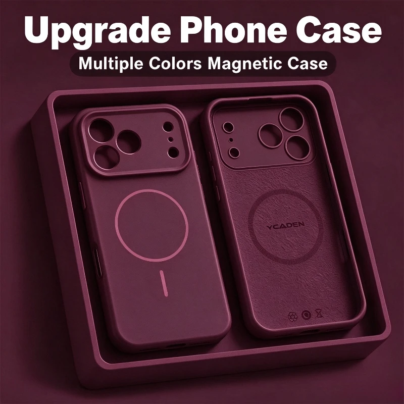 Premium Liquid Soft Silicone Magnetic Case with MagSafe Wireless Charging Compatibility