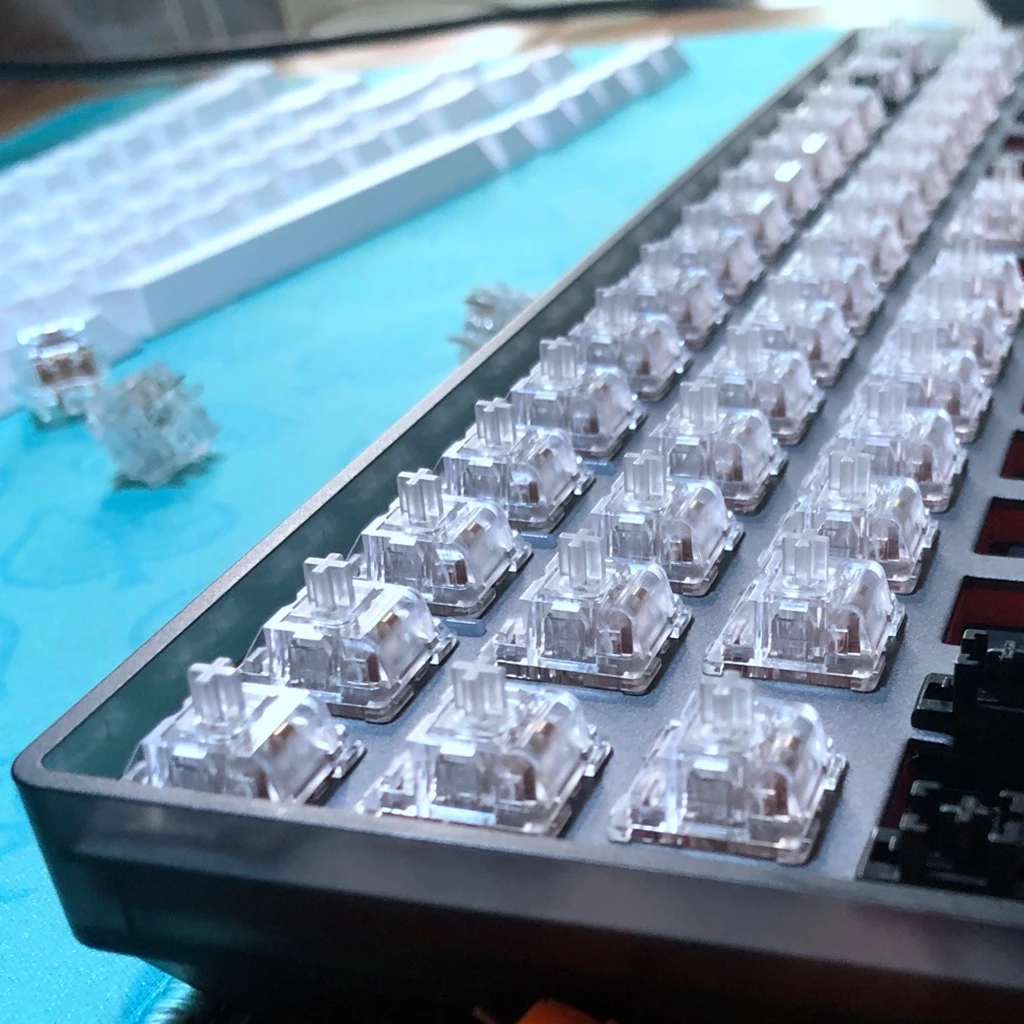 Mmd Ciy Fantasma Interruptor Transparente Como Santo Panda 60g Teclados Mecânicos Interruptores Táteis Fábrica Lubrificação Náilon pc - Imagem 6