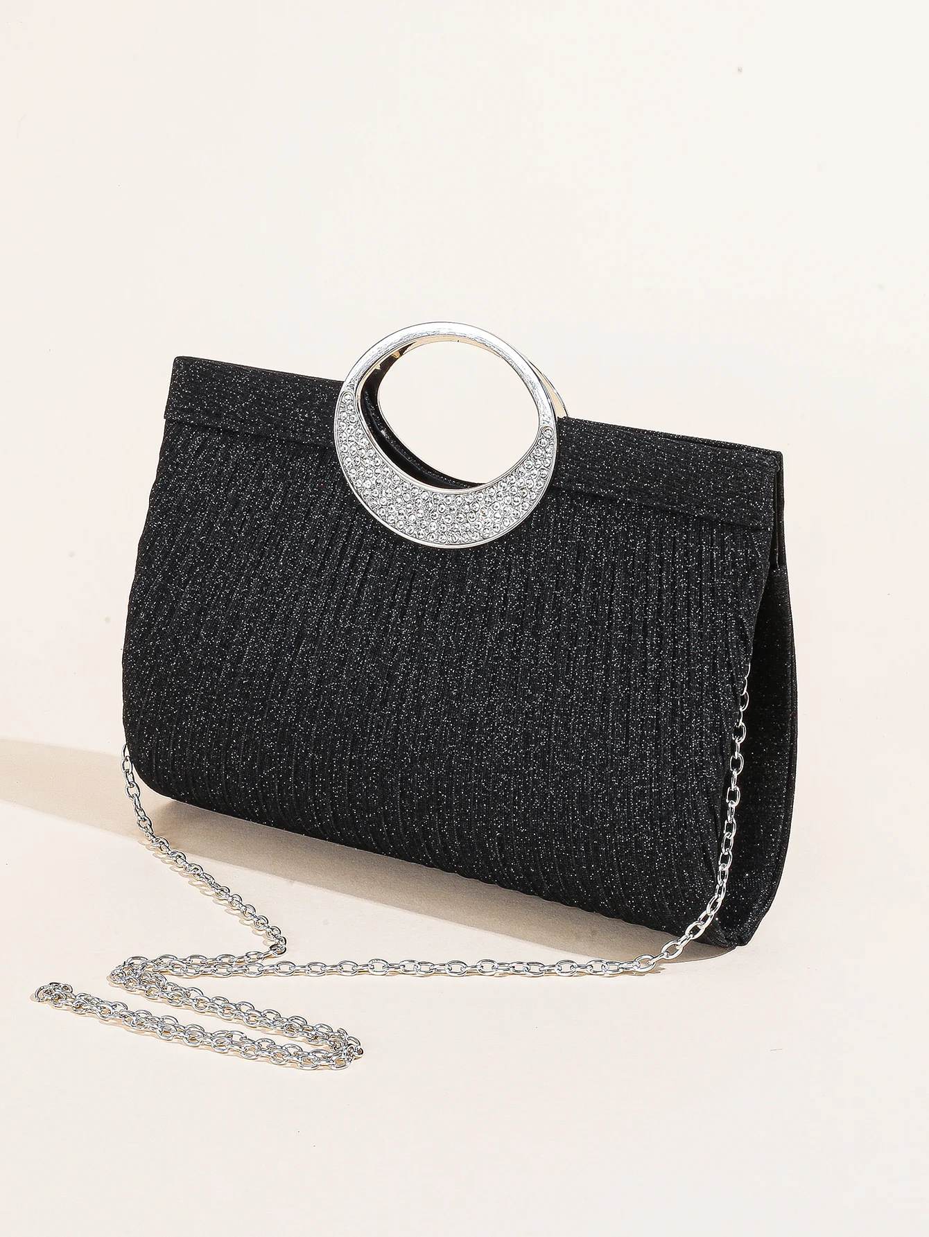 حقائب يد نسائية بتصميم مخلب لامع مع مقبض بيضاوي من...