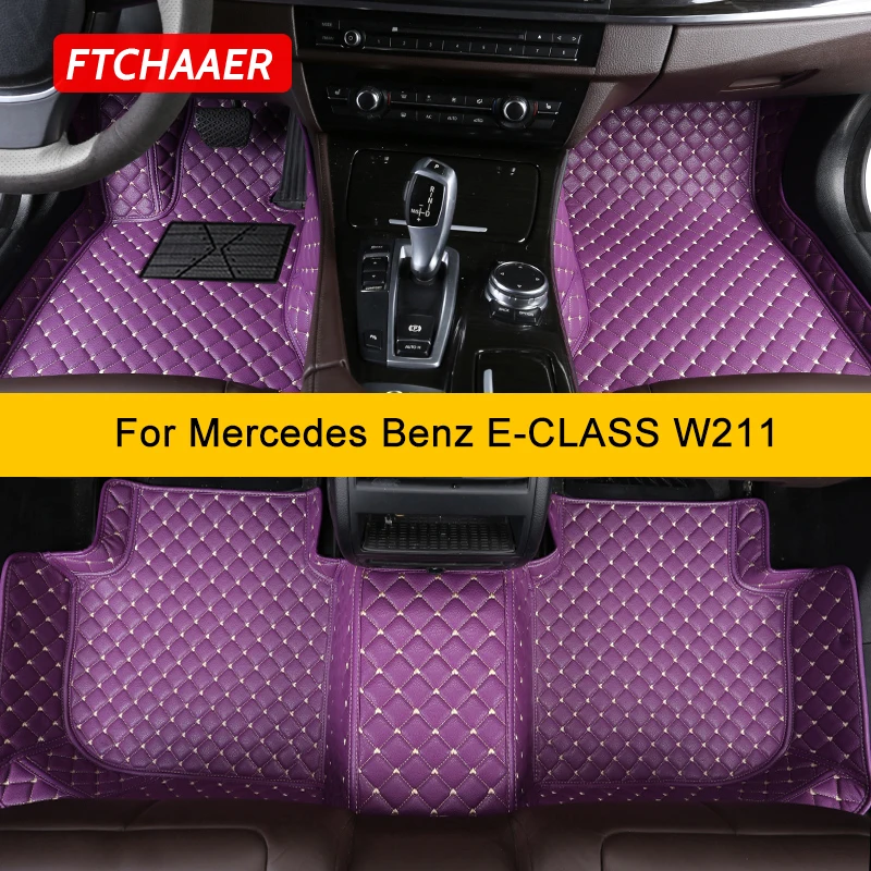 

FTCHAAER Custom Car Floor Mats For Mercedes Benz E-CLASS W211 2002-2008 E200-E500 Auto Carpets Foot Coche Accessorie