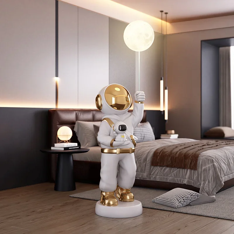 Living Room Decorations,Large Piggy Bank, Astronaut Ornaments, Moon Lamp That Can Emit Light,Starry Sky Projection,Birthday Gift 5