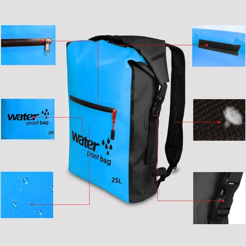 Bolsa Correas Acolchadas Reflectante Bolsa Seca Northcore - Impermeable, 10L, 20L, 30L O 40L, Ideal Para Kayak, Pesca, Camping Y Deportes Acuáticos Dry Bag