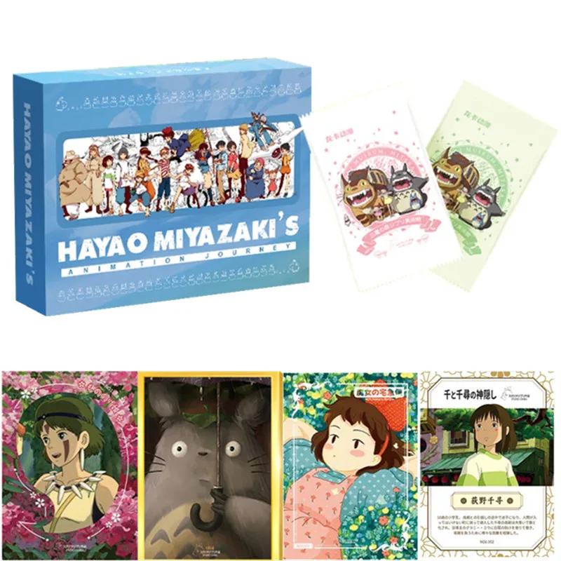 

Hayao Miyazaki Card Castle In The Sky Spirited Away MY NEIGHBOUR TOTORO Series Card Collection Card Children Game Card Toy Gift