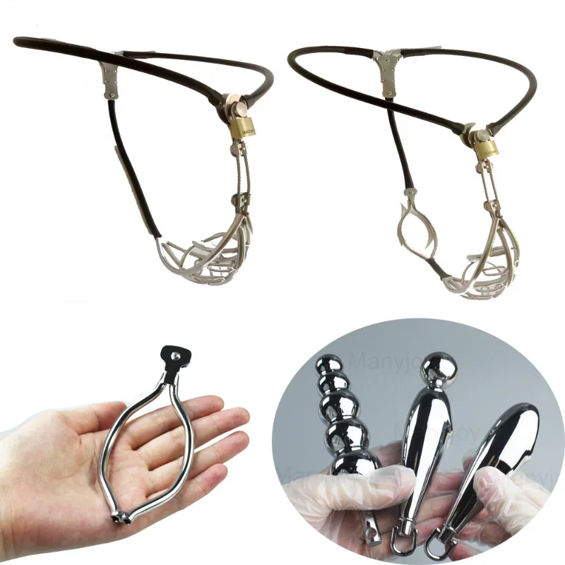 

Stainless Steel Male Hollow Invisible Chastity Cage Chastity Belt with Hole BDSM Bondage Lockable Penis Slave Restraint Device