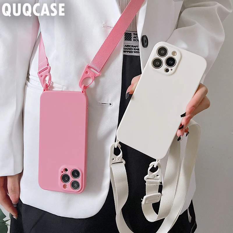 Crossbody Lanyard Case Voor Iphone 14 11 Ik Telefoon 13 Pro Max 12 Mini