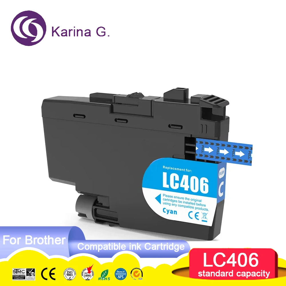 Standard capacity LC406 LC 406 Premium Color Compatible Printer Ink Cartridge fo