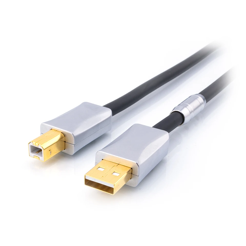 Pureline-デュアル磁気リングA-B USBケーブル,高品質,mogami 2534,hifi