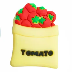 LED Shoe Decoration Accessories for Boys and Girls - Pineapple Cake Chip Buckles, Set of 1 - 5 Pieces (14)