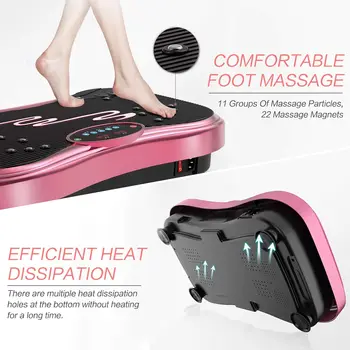 Vibration Plate Exercise Machine Whole Body Workout Vibration Fitness Platform for Home Fitness & Weight Loss + Remote + Loop Re 6