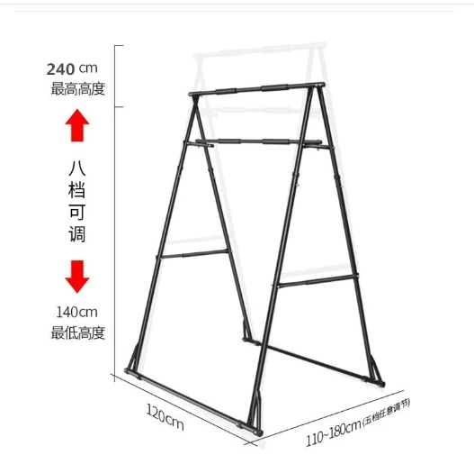 Home Fitness Pull-Up Bar Pull-Up Stand Fitness Pull-up Training Equipment for Home Gym Adjustable Height Strength Training
