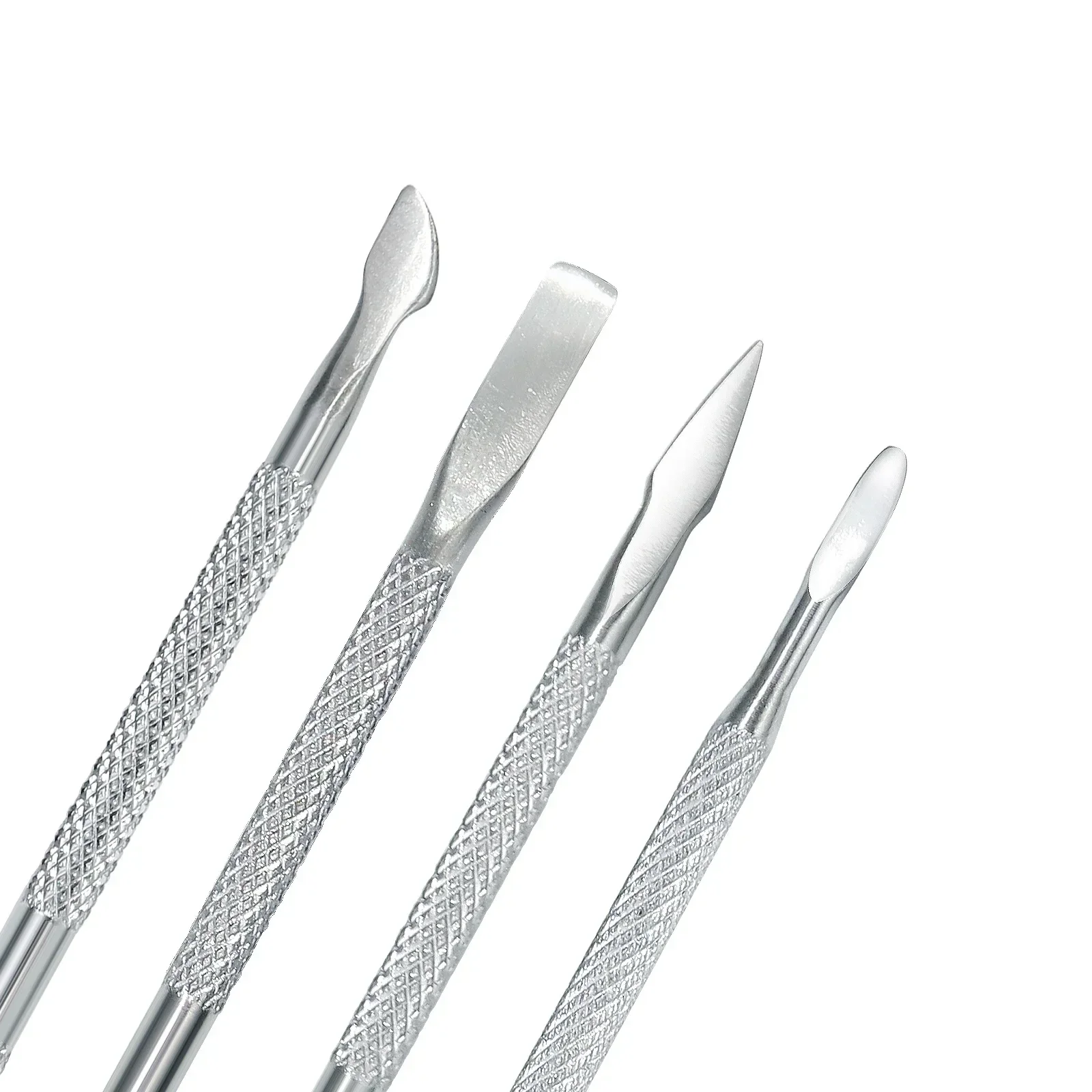 Stainless Steel Cuticle Remover Double Sided Finger Dead Skin Push Nail Cuticle Pusher Manicure Nail Care Tool 4pcs/Lot manicure tools