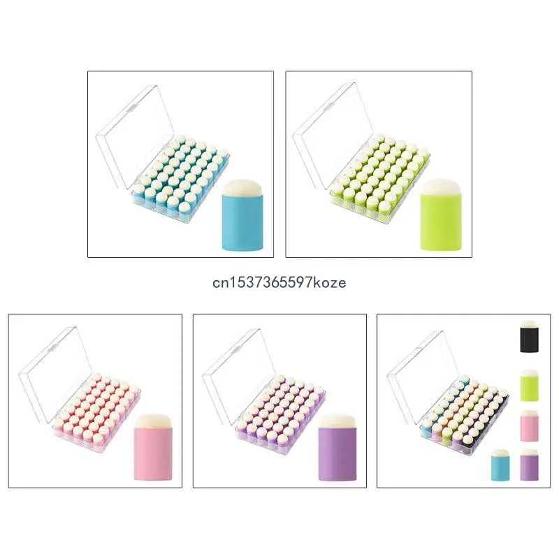 

Art Craft Finger Sponge Daubers Stamping for DIY Painting Card Making Gift 40pc