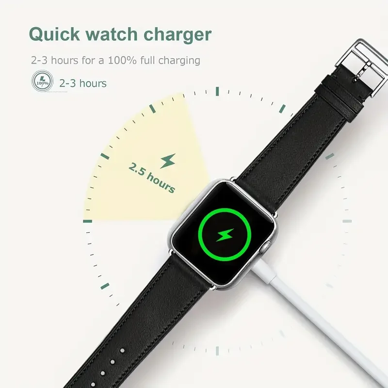 Magnetic Wireless Charger Cable for Apple Watch - 1M, USB/Type-C