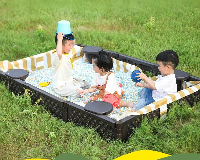 Sabbiera per bambini con recinto gioco per casa e giardino_voghion.com