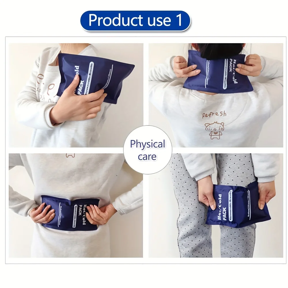 Reusable Hot Cold Pack Gel Ice Bag Outdoor Travel Cooler Bag for Leg Knee Cold Packs for Injuries Hot Cold Compress Use