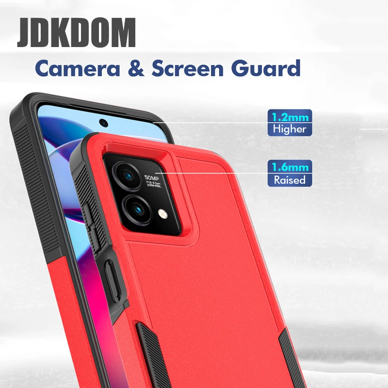 Military Grade Drop Protection Case for Smartphones - Slim, Durable, and Protective Cover by JDKDOM